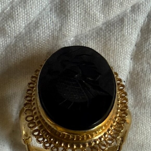 1960'S CAMEO RING BY VENDOME - Picture 2 of 4